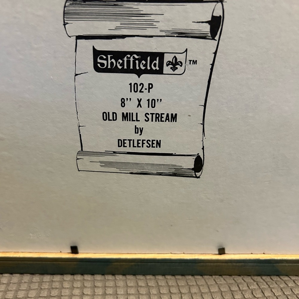 PAUL DETLEFSEN. Old Mill Stream print. Vintage - Picture 4 of 4